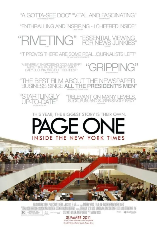 Page One: A Year Inside the New York Times (2011) film poster