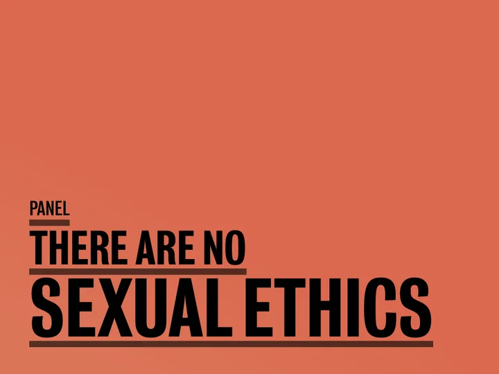There are no Sexual Ethics (FODI 2013) film poster