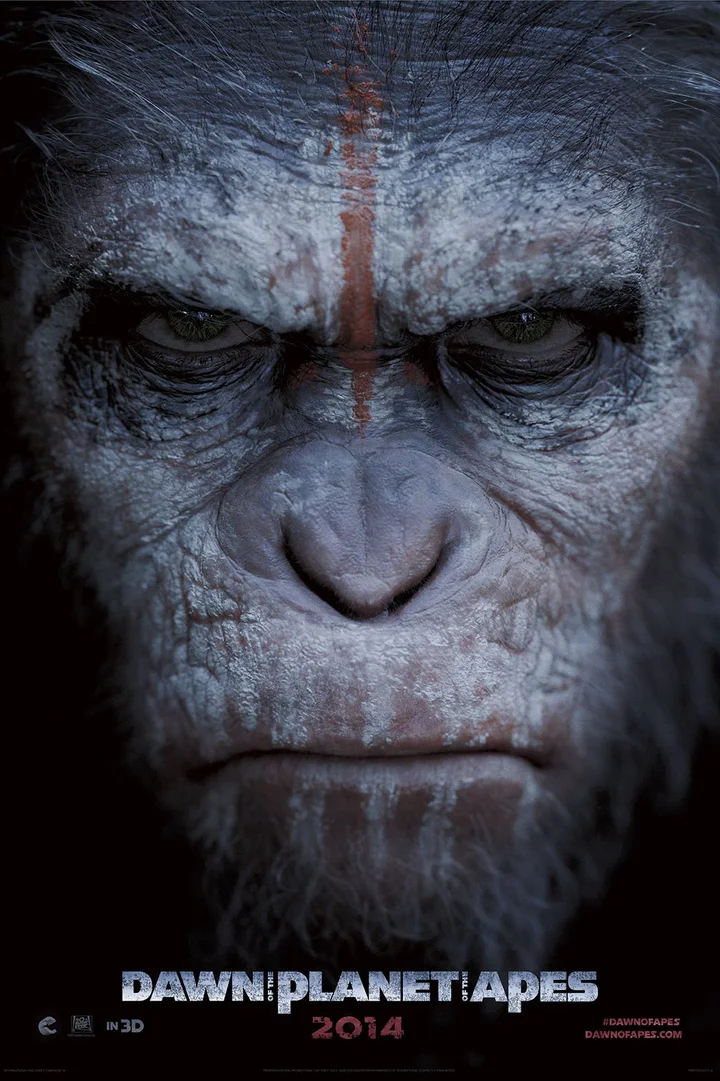 Dawn of the Planet of the Apes (3D) (2014) film poster