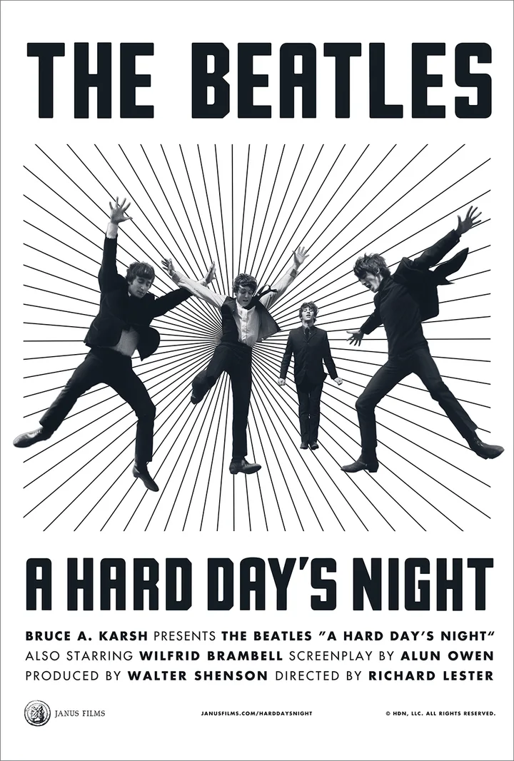 A Hard Day's Night (1964) film poster